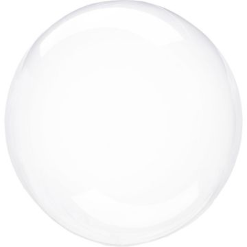Transparent krystallklar folieballong - Ø45-55 cm