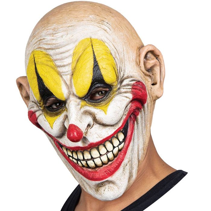 Skremmande freaky klovnemaske - onesize
