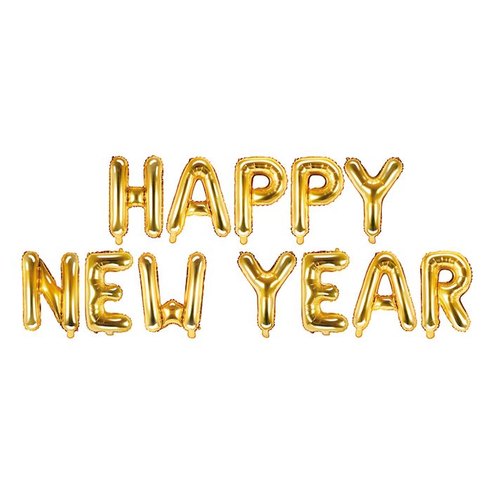 Happy New Year Ballong 35x370 cm