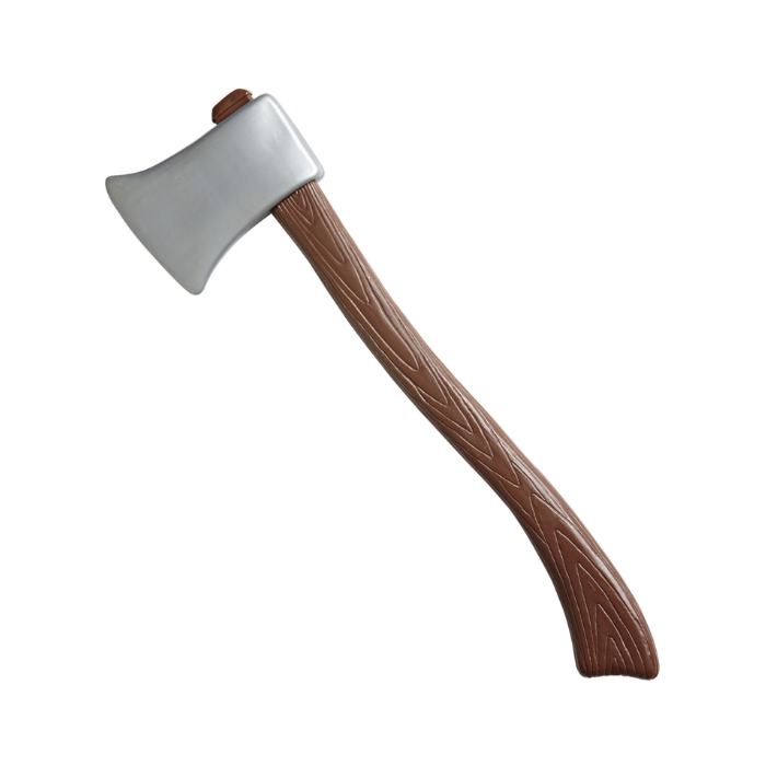 Brun plastøks tre-look - 60 cm
