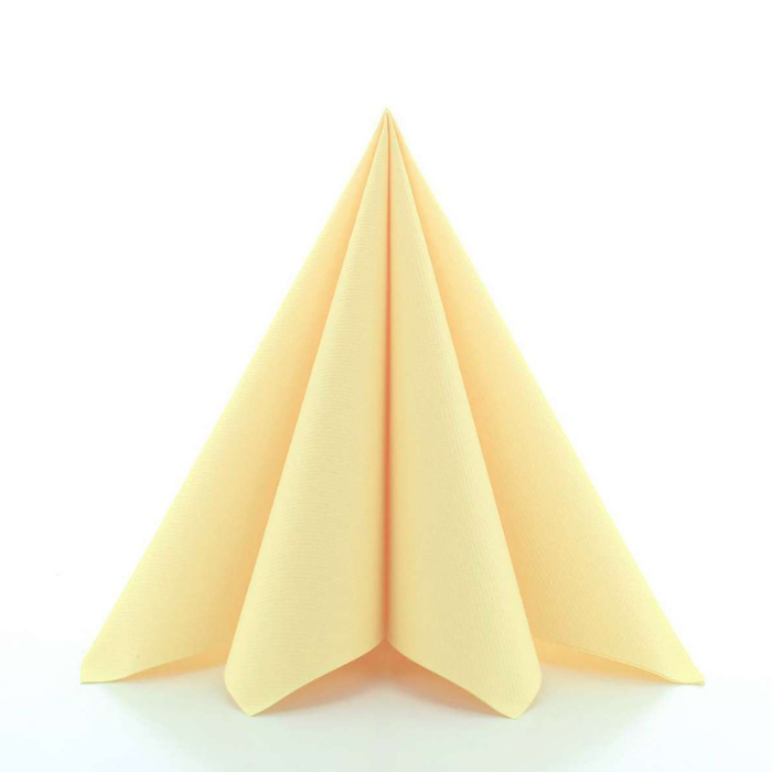 Luksusserviettar lysegul 12x - 40x40 cm