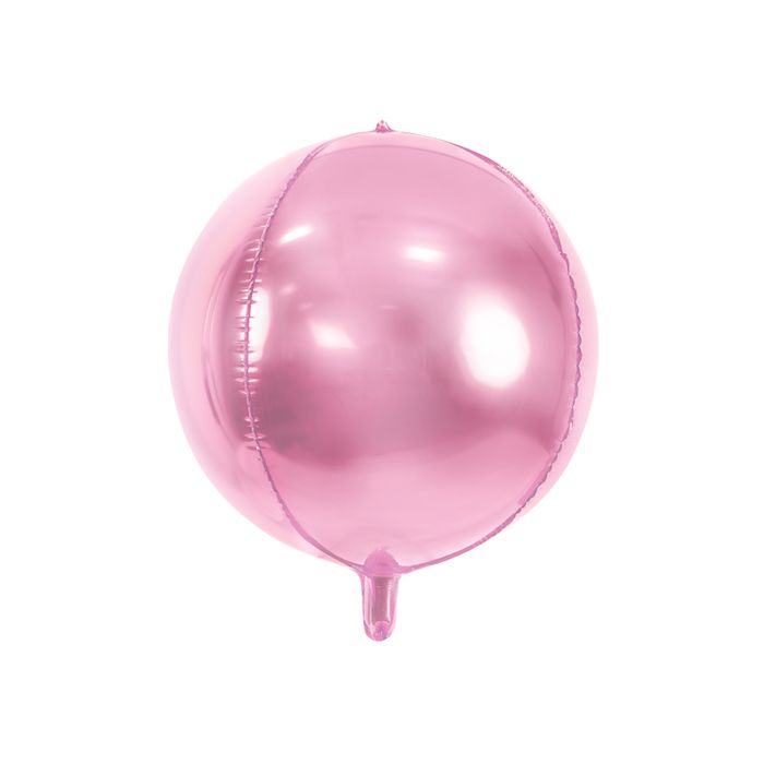 Metallisk rosa foliebalon - 40 centimeter
