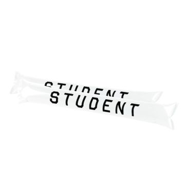 Student klappepølser hvit 2x
