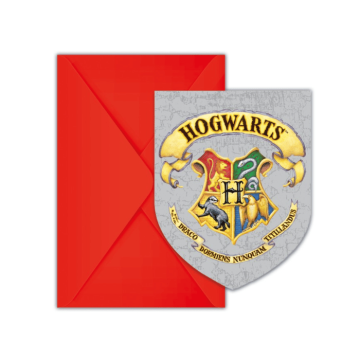 Harry Potter® invitasjoner 6x inkl. konvolutt