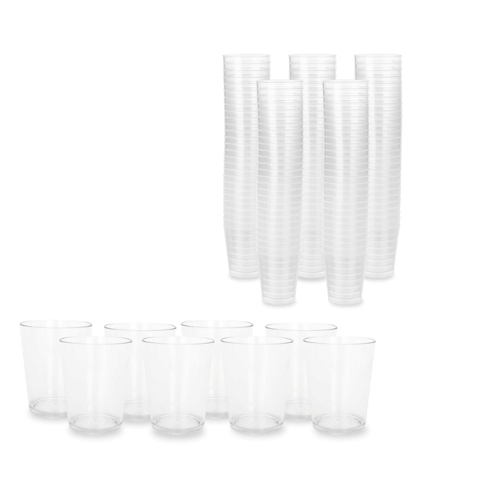 3 cl plastshotglas 100x klare gjenbrukbare