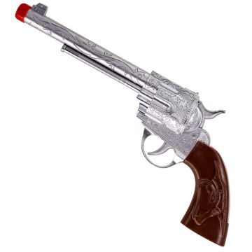 Sølv cowboypistol