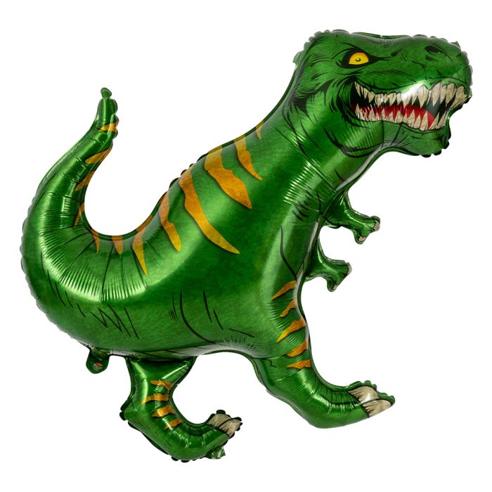 Dinosaur T-rex folieballong grønn 84 cm