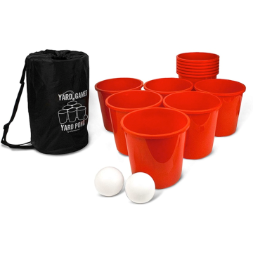 XXL Beer Pong m. 12 bøtter og 2 baller