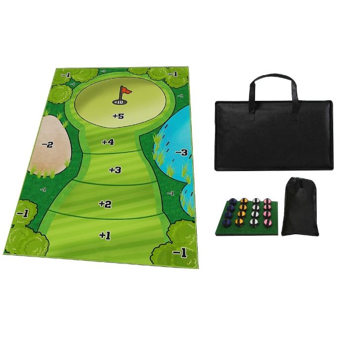 Golfmatte 180x120 cm inkl 16 borrelåsbollar