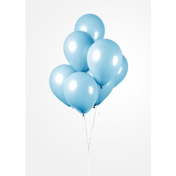 Lyseblå Ballonger 50x - 30 cm