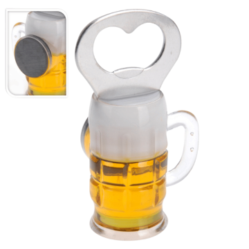 Øl åpner m. magnet - 4,5x4x9,5 cm