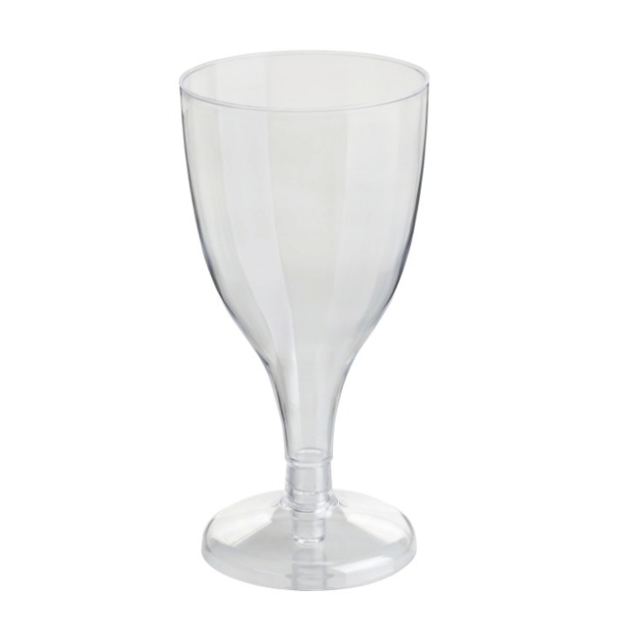 170 ml vinglas 8x plastikk transparent