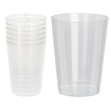 280 ml drikkeglass 6x hard plast gjenbrukbar