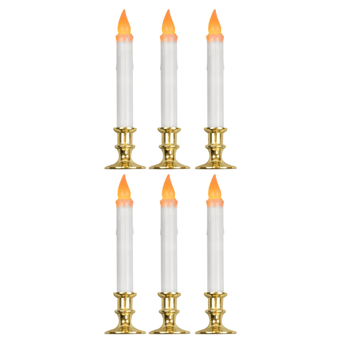 LED kubbelys 6x med timer - 23 cm