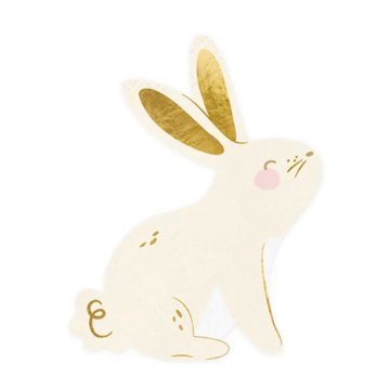 Kaninserviettar 20x - 14x15 cm