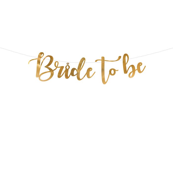 Bride To Be Gull Garlande - 80x19 cm