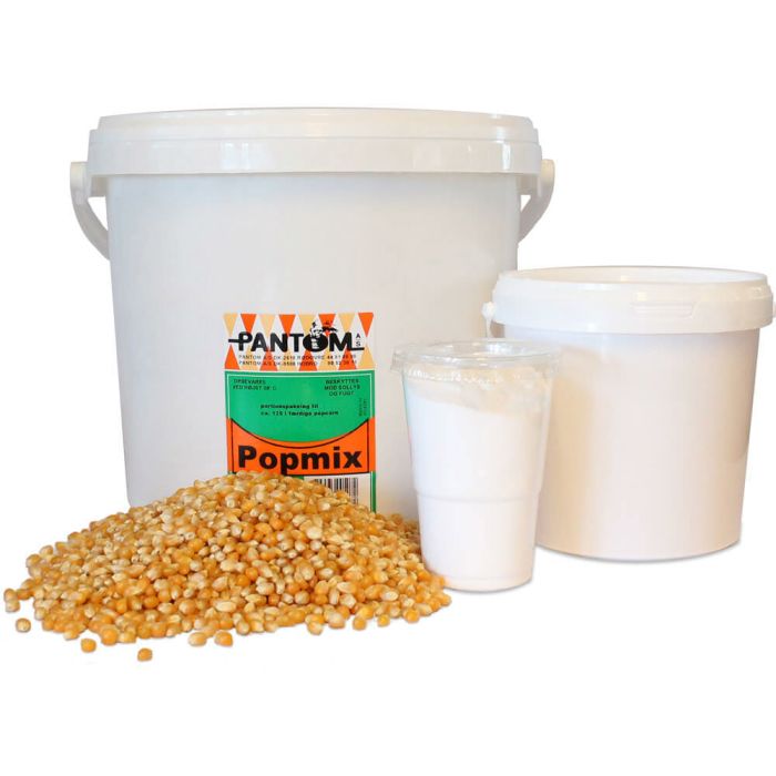 Popcorn popmix 250x porsjonar med mais, salt og kokosolje
