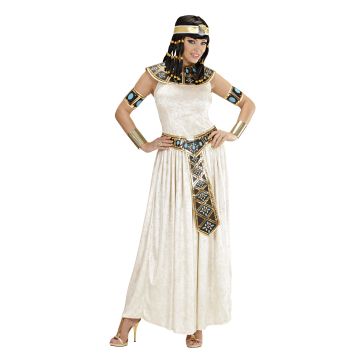 Egyptisk dronning kostyme i lang kjole