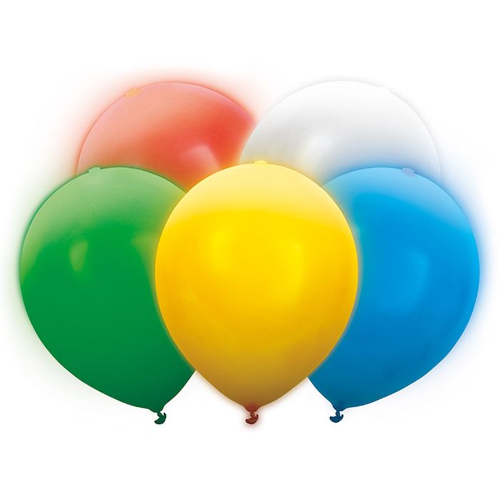 LED Ballong Multifarvet 5x 
