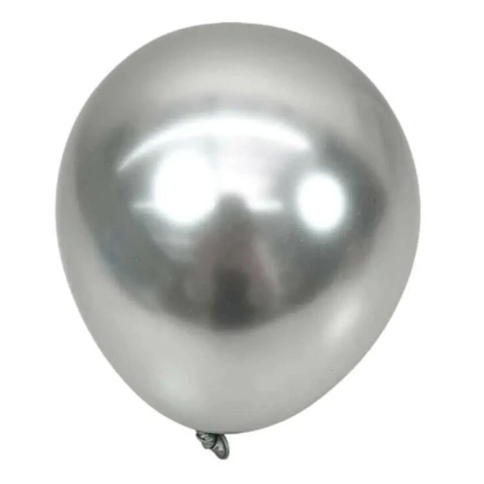 Ballongar krom sølv 22 cm 100x 