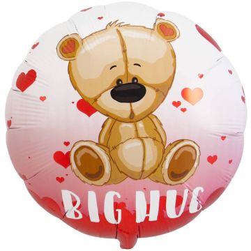 "Big Hug" Folie Ballong Med Bjørn - 45 cm