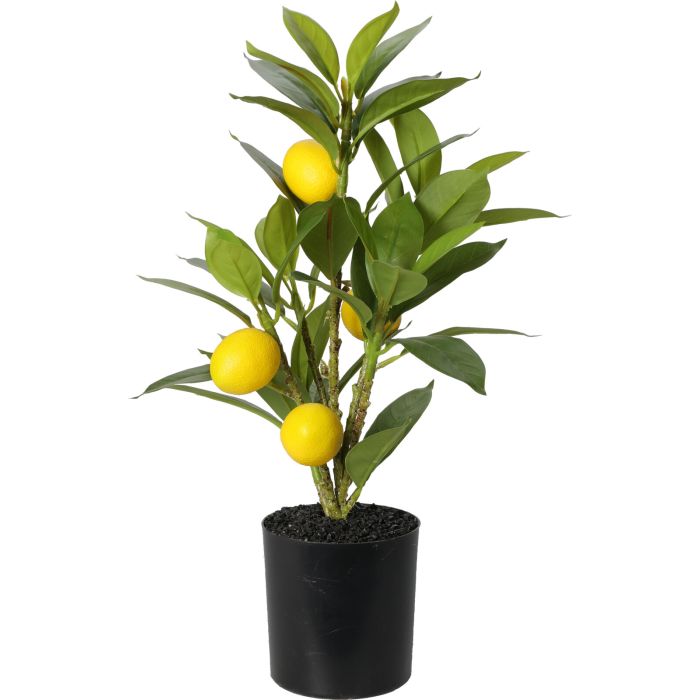 Kunstig sitrontre i potte ca. 37 cm