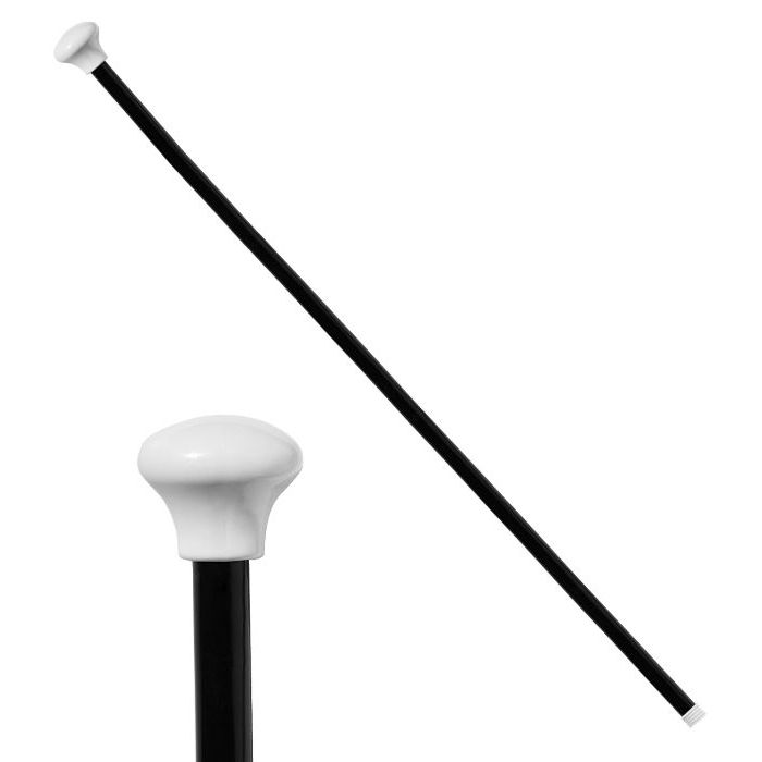 Sort stokk til 1920-talet kostyme - 81 cm