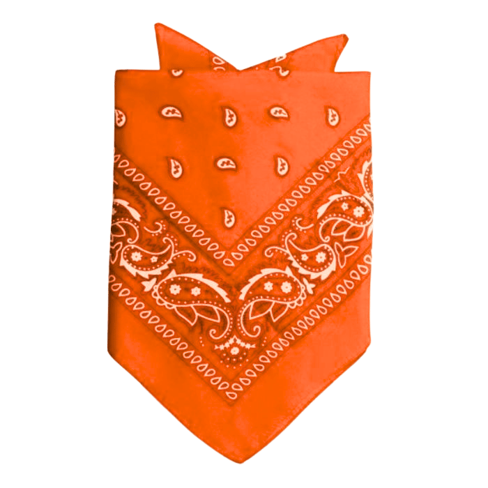 Bandana med tradisjonelt mønster oransje 55x55 cm