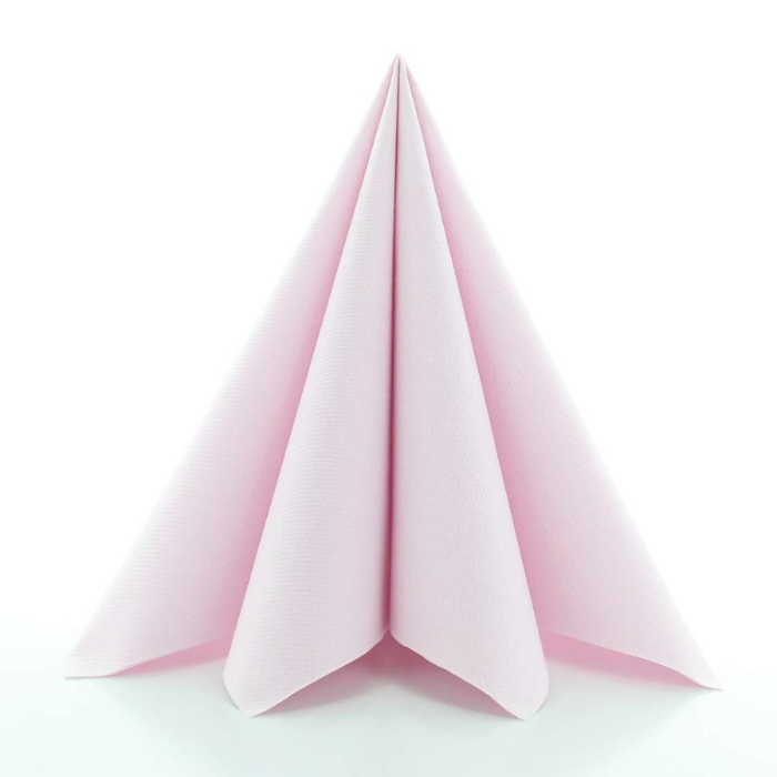 Luksus servietter lys rosa 12x - 40x40 cm