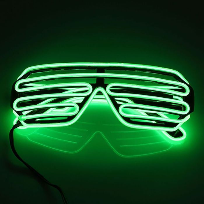 LED briller Grønn