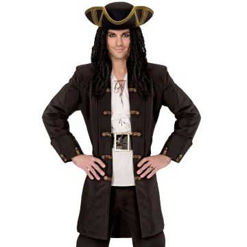 Piratkaptein-frakk til herre