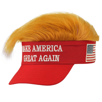 MAGA solhatt med hår
