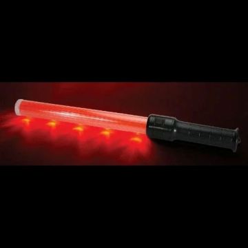 Trafikksstav med oransje LED-lys 