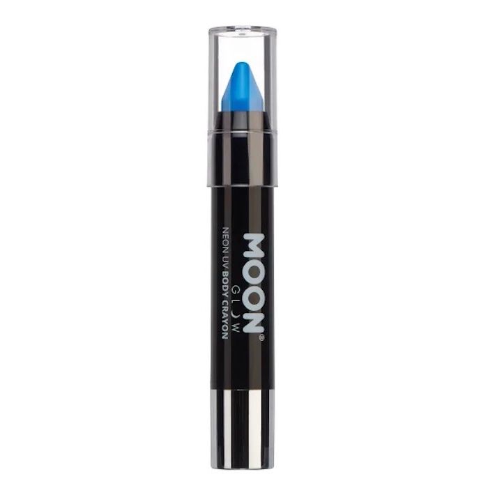 Neon UV kroppsstift intens blå 3,2 g Moon Creations