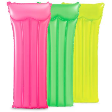 Luftmadrass 183x76 cm i neonlysfarger