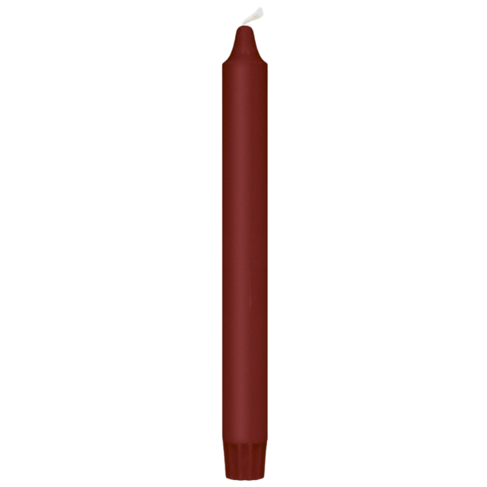 Stearinlys bordeaux 8x - 24 cm