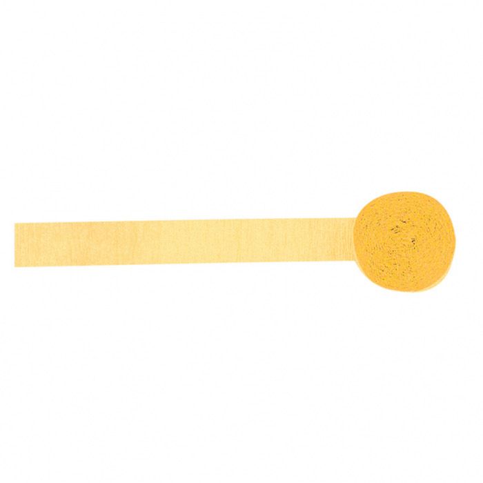 Gul Crepe-streamar - 24 meter