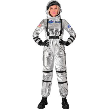 Sølv astronautkostyme for damer