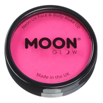 Neon UV Ansikts Og Kropsmaling Intens Rosa 36 g Moon Creations