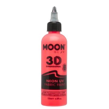 Neon UV Tekstilfarge Raud 125 ml Moon Creations