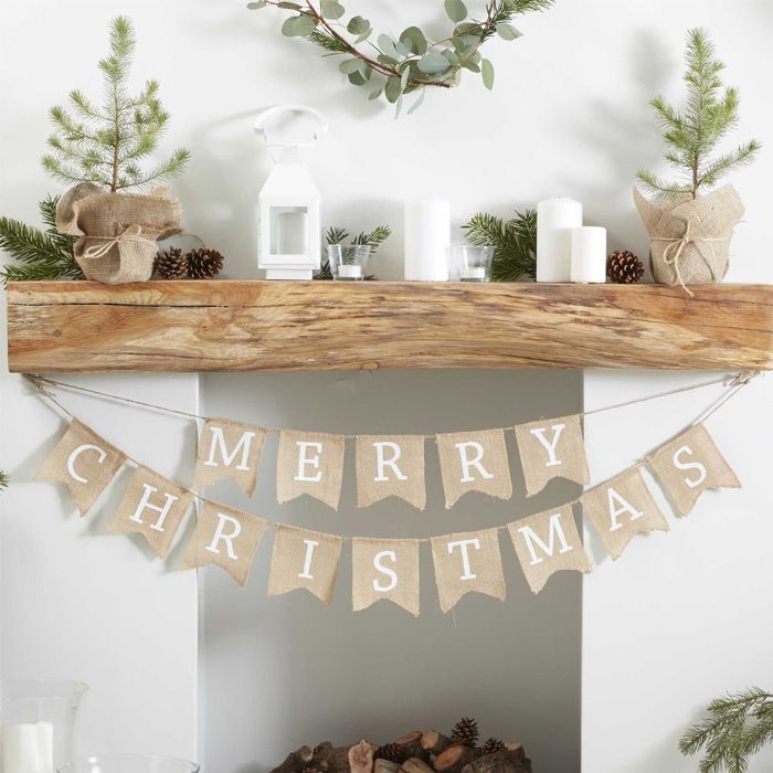 Merry Christmas Jule Girlander - 2,5 meter