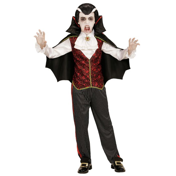Vampyrkostyme for gutter med kappe