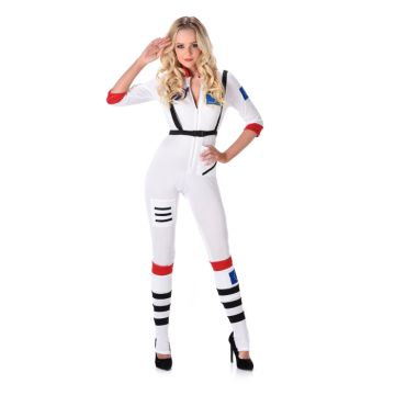 Frekk astronaut kostyme til kvinner