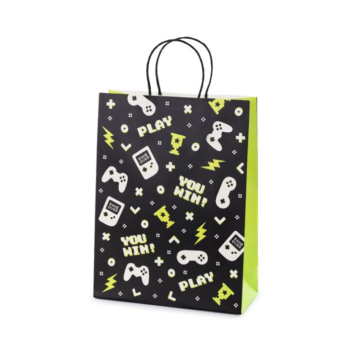 Gavepose med gamepad controller motiv 10x24x32 cm