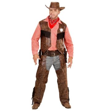 Cowboy Sherif Kostyme - 4 delar