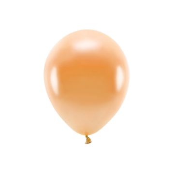 Metallisk Orange Ballongar 10x - 30 cm