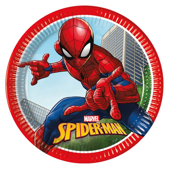Spiderman papirservise 8x - 23 cm