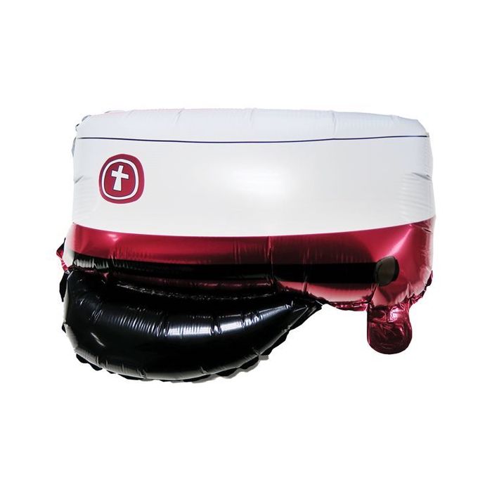 Studenthue Folieballong Raud - 39 x 53 cm 