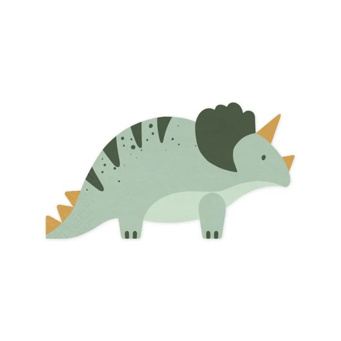 Dinosaur serviettar 12x - 18x10 cm