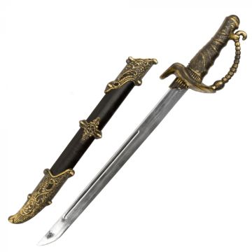 Piratsverd med skjede - 52 cm